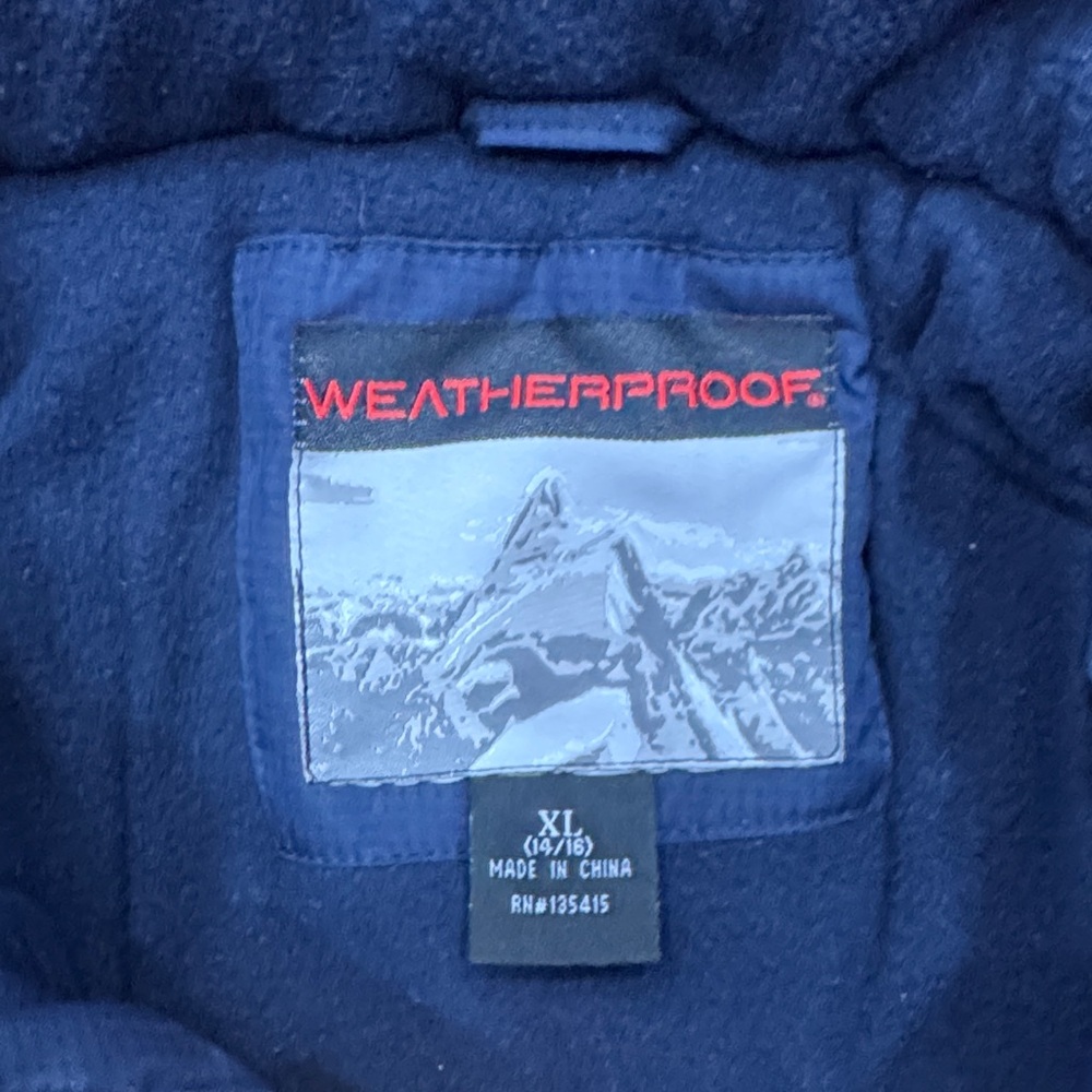 Vintage Weatherproof Expedition Kids Jacket in Navy, Yellow, and Blue - Picture 2 of 8